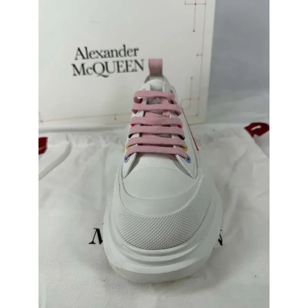 Alexander McQueen Tread Slick Low Lace-Up Canvas Sneakers US 10 SPB-TS 368331